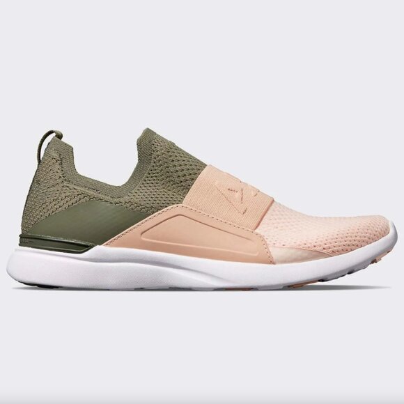 APL x Anthropologie TechLoom Bliss Sneaker SZ 10.5 Green Rose Cream NEW IN BOX! - Picture 1 of 10